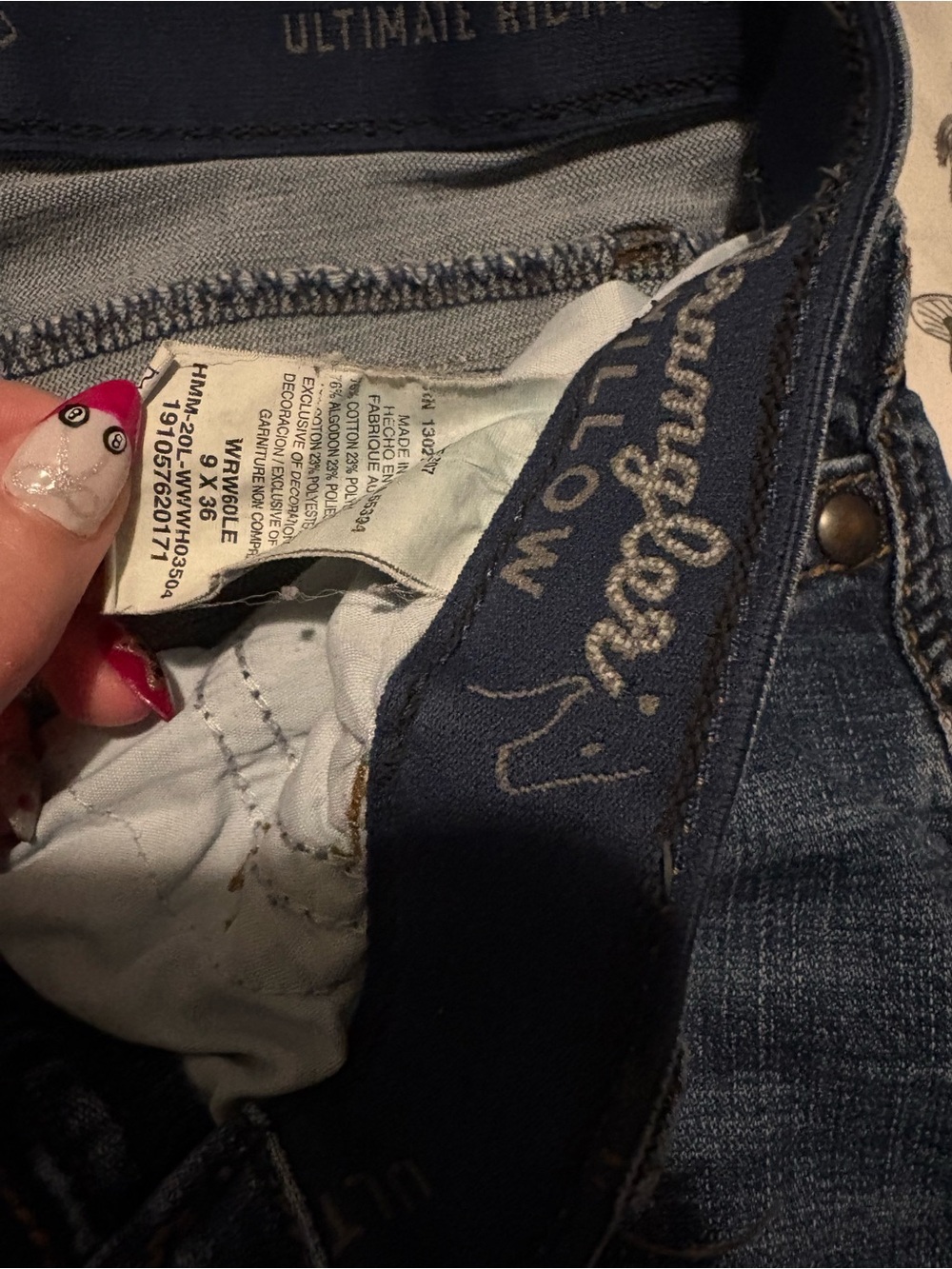 Wrangler Women's bootcut Jeans in Dark Blue Denim